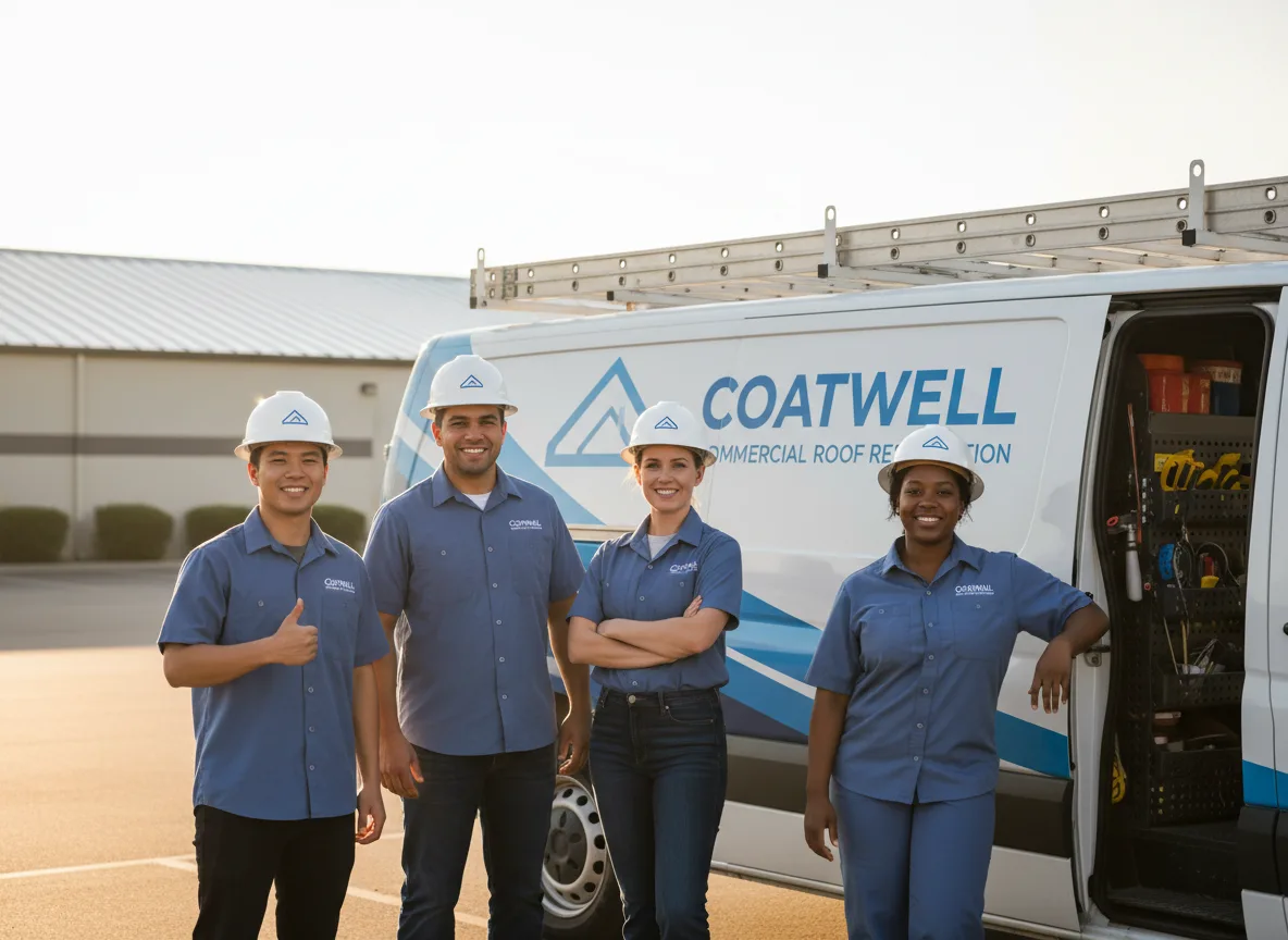 Commercial roof coating company in Allenton, WI