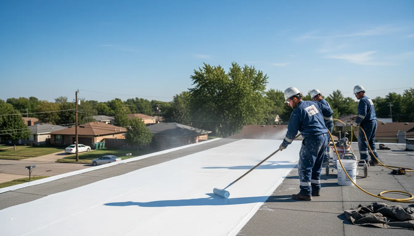 Commercial roof coating in Allenton, WI near me
